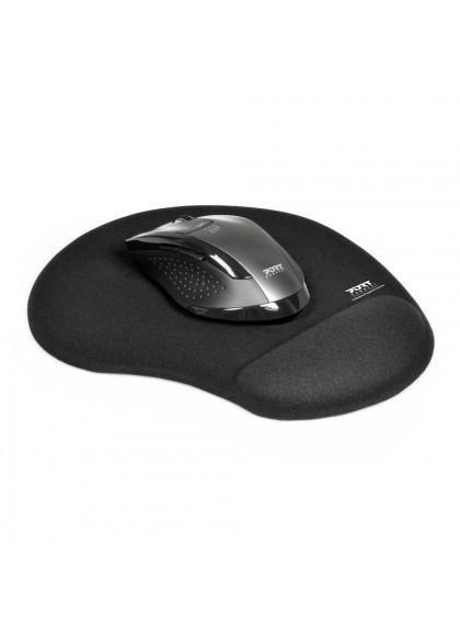 Port Designs 900717 tappetino per mouse Nero (MOUSEPAD ERGONOMIC GEL - )