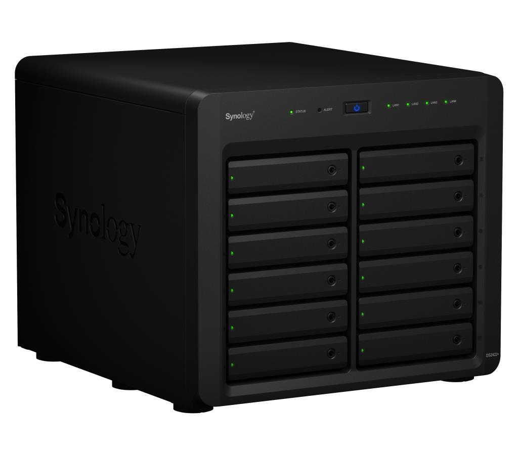 NAS assemblato Synology Tower DS2422+ 5.76TB (12x480GB) con SSD Entreprise