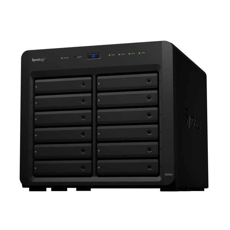 NAS assemblato Synology Tower DS2422+ 5.76TB (12x480GB) con SSD Entreprise