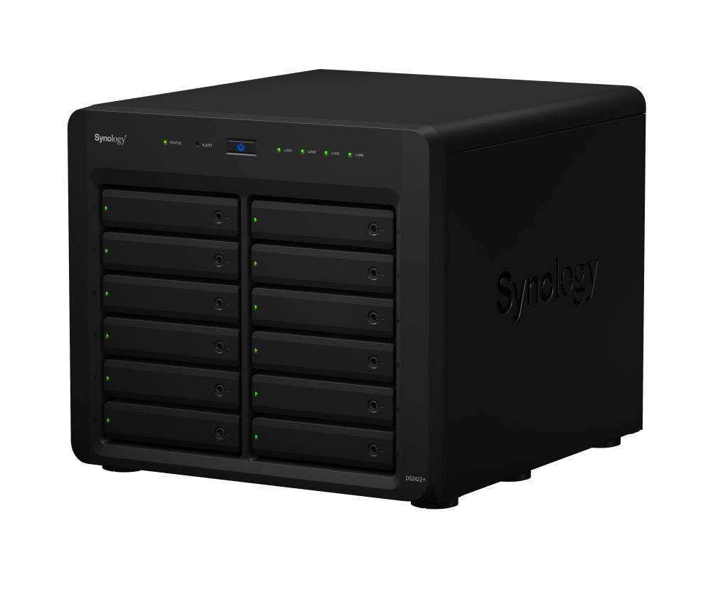 NAS assemblato Synology Tower DS2422+ 5.76TB (12x480GB) con SSD Entreprise