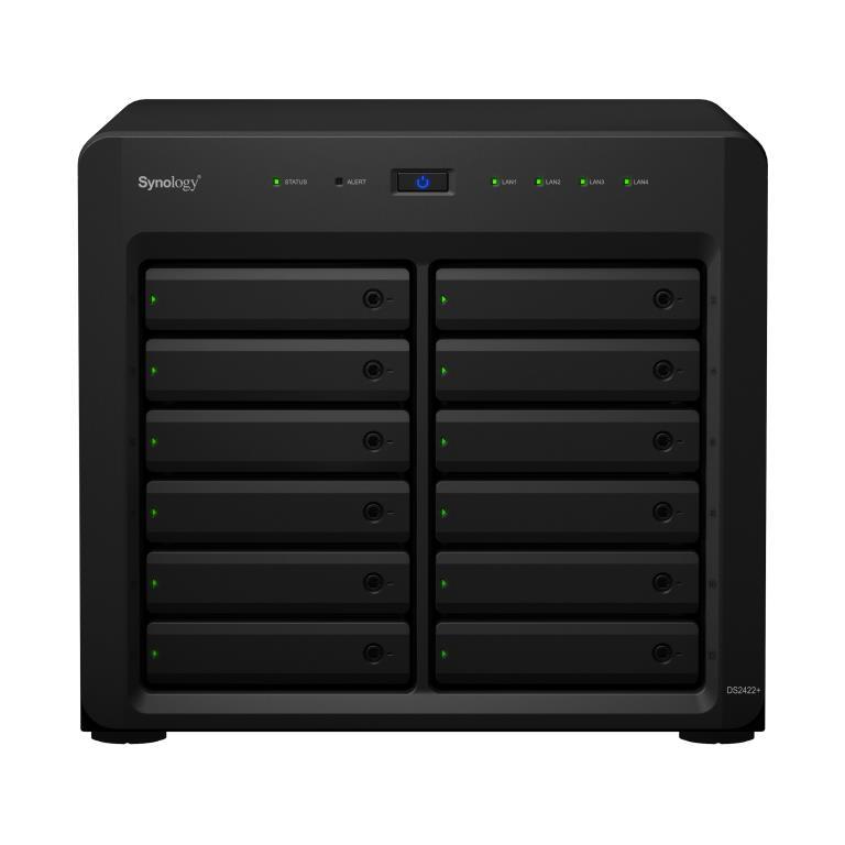 NAS assemblato Synology Tower DS2422+ 5.76TB (12x480GB) con SSD Entreprise