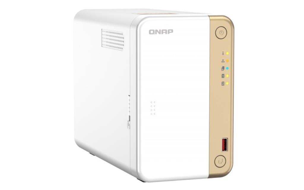 NAS assemblato QNAP Tower TS-262-4G 36TB (2x18TB) con HDD Seagate IronWolf Pro