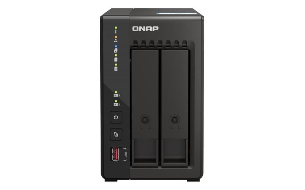 NAS assemblato QNAP Tower TS-253E-8G 12TB (2x6TB) con HDD WD Ultrastar