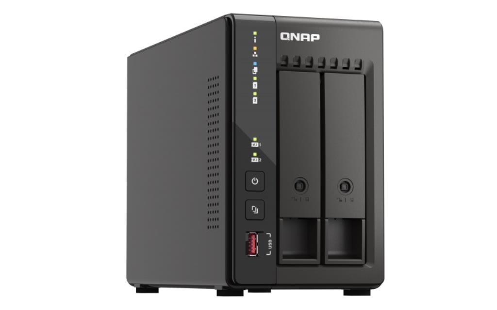 NAS assemblato QNAP Tower TS-253E-8G 20TB (2x10TB) con HDD WD Red PRO