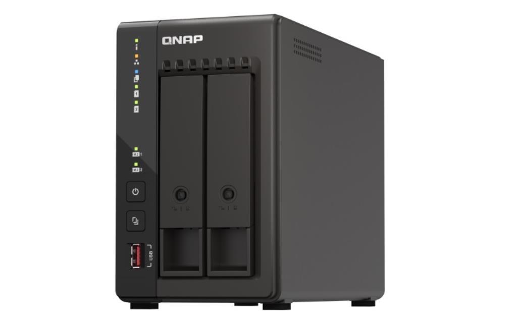 NAS assemblato QNAP Tower TS-253E-8G 20TB (2x10TB) con HDD WD Red PRO