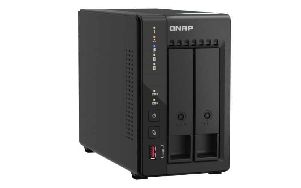 NAS assemblato QNAP Tower TS-253E-8G 20TB (2x10TB) con HDD WD Red PRO