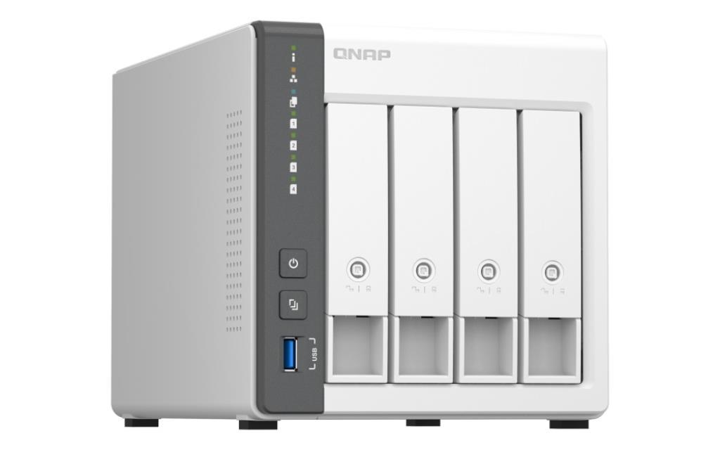 NAS assemblato QNAP TS-433-4G 72TB (4x18TB) con HDD Seagate IronWolf Pro