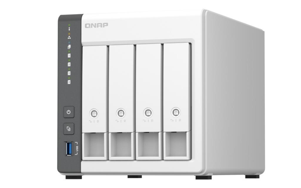 NAS assemblato QNAP TS-433-4G 72TB (4x18TB) con HDD Seagate IronWolf Pro