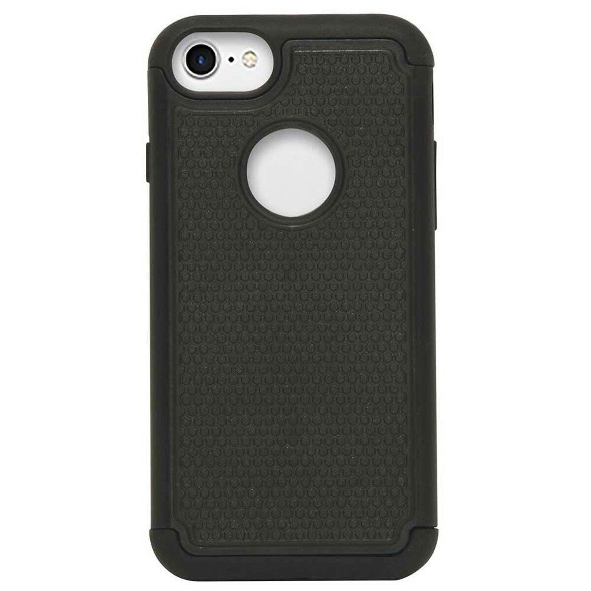 Mobilis 018036 custodia per cellulare 11,9 cm [4.7] Custodia con bordo Nero (BUMPER RUGGED CASE FOR IPHONE - 7/6/6S)