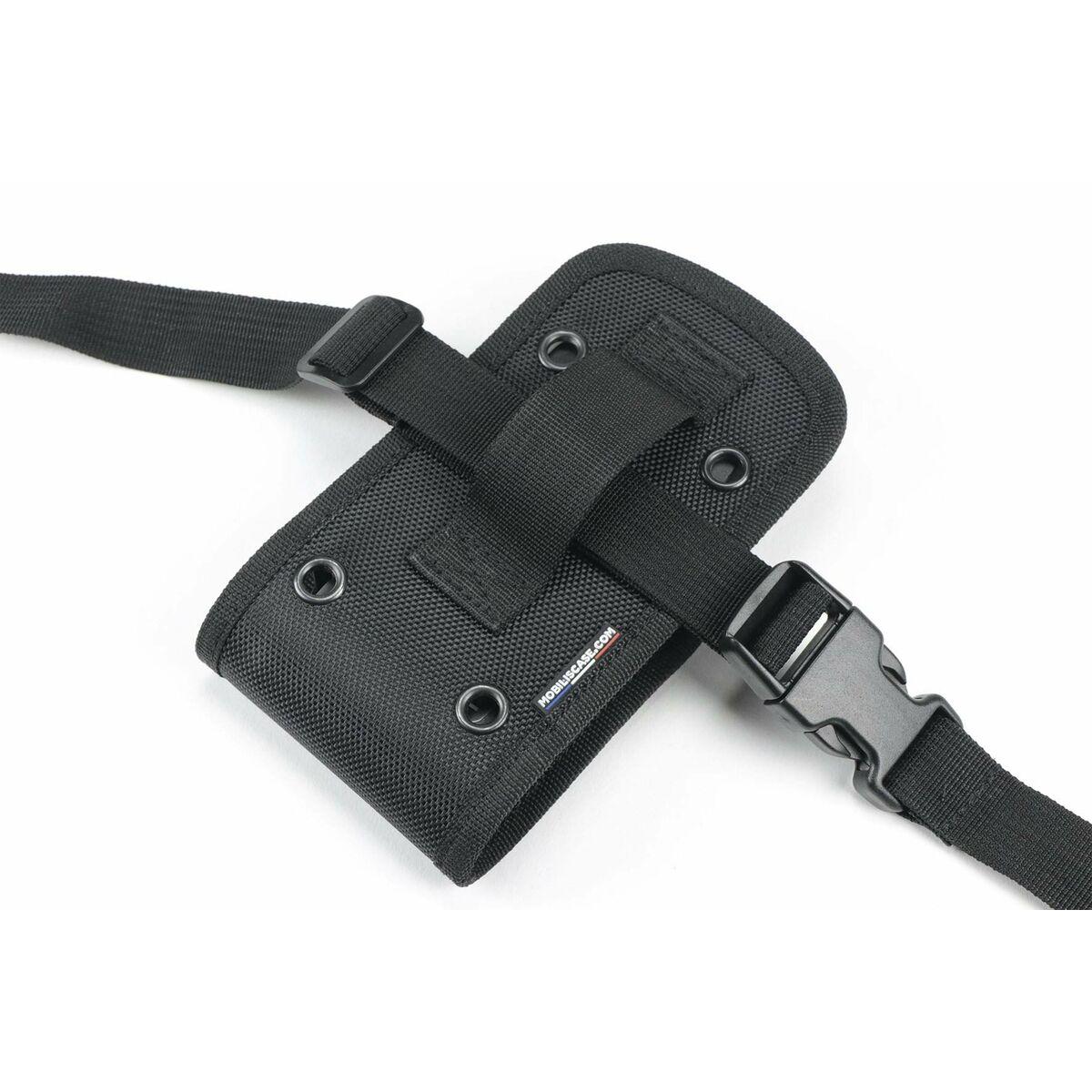 Mobilis Refuge custodia per cellulare Custodia a fondina Nero (Holster with stylus holder - belt strap - belt included - [25mm]