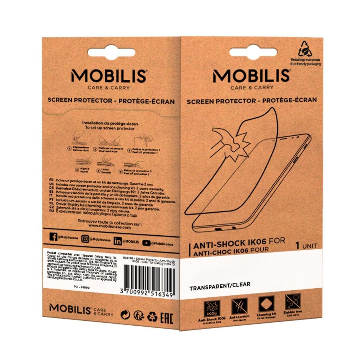 Mobilis 036207 accessorio per palmari Protezione per schermo (SCREEN PROTECTOR ANTI-SHOCK - IK06 - CLEAR FOR TC21/26)