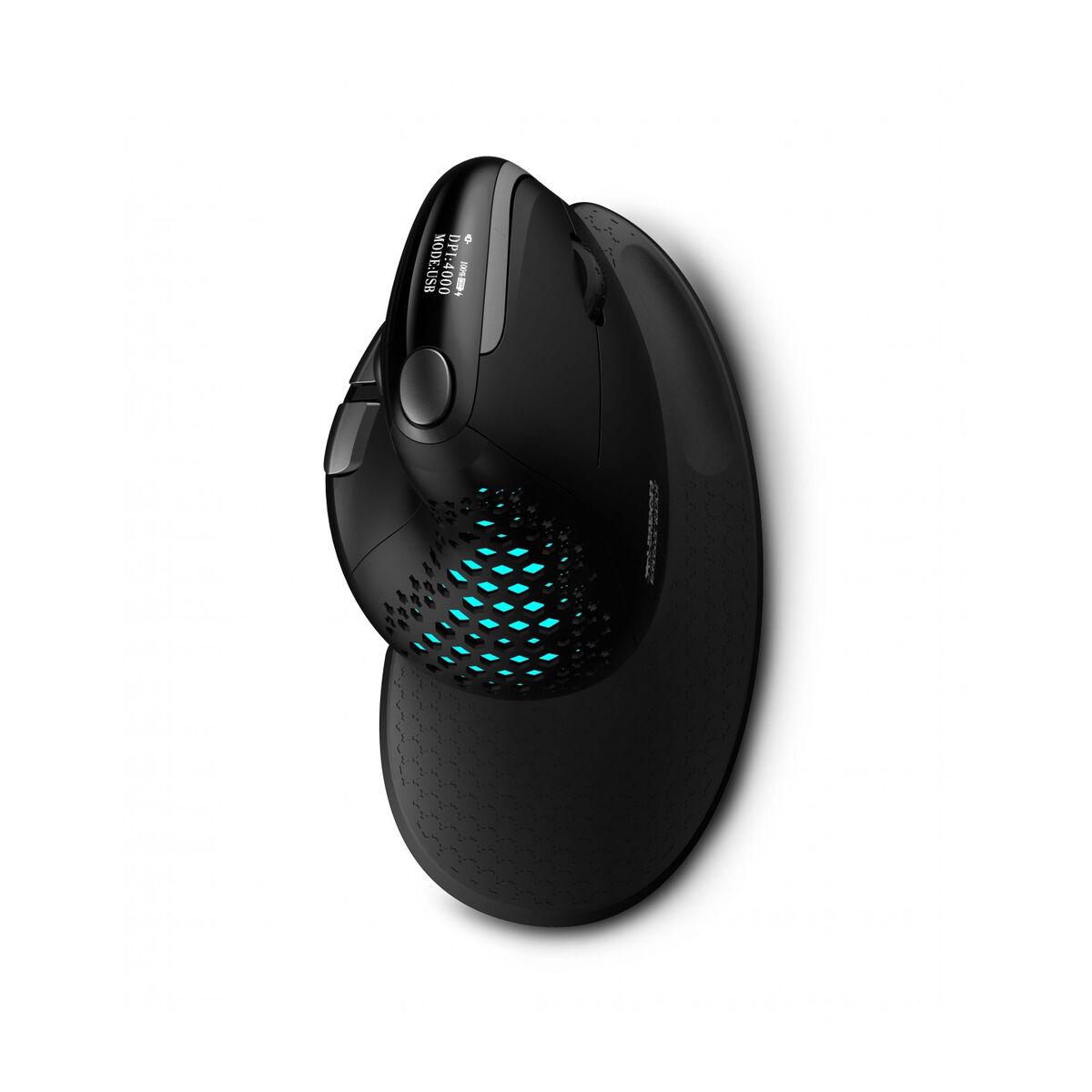 SOURIS ERGONOMIQUE PRO MAXSANS FIL BLUETOOTH /2.4GHZ RECHARGEABLE EN USB . RESOLUTION DE LA SOURIS DE 800 A 4000DPI. MOLETTE À