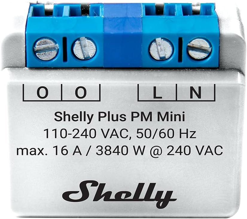 Shelly Mini Plus PM - Smart Relay 16A AC WiFi/BT PM