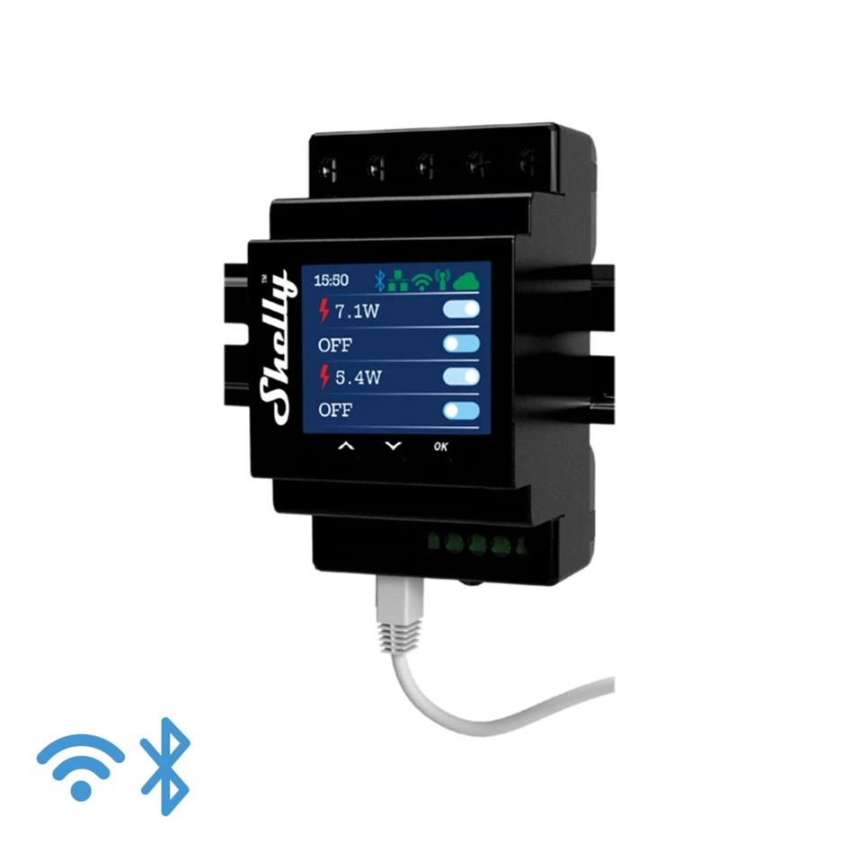 Shelly Pro 4PM - IP Smart Relay DIN 4 ch. LAN/WiFi/BT PM