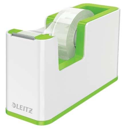 Leitz 53641054 dispenser nastro adesivo Polistirene [PS] Verde, Bianco (Leitz WOW Dual Colour Tape Dispenser for 19mm Tapes Whi