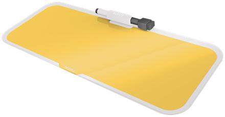 Leitz 52690019 sottomano Vetro Giallo (Leitz Cosy Glass Desk Notepad Warm Yellow 52690019)