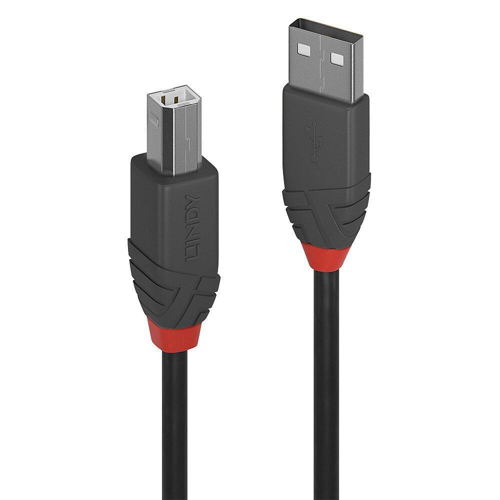 LINDY CAVO USB 2.0 A/B ANTHRA LINE 0.5M