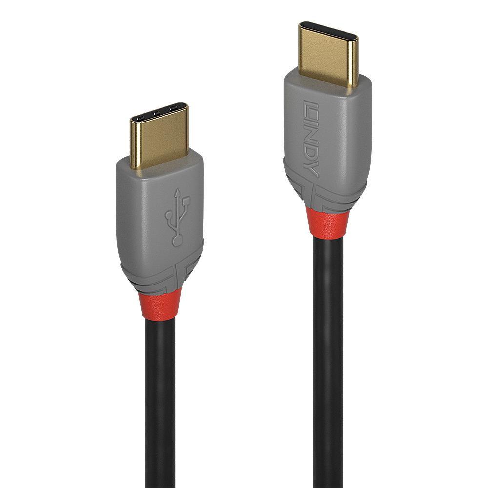 CAVO LINDY USB-C 2.0 TO USB-C, M/M, 3MT, Anthra Line, NERO, 36873