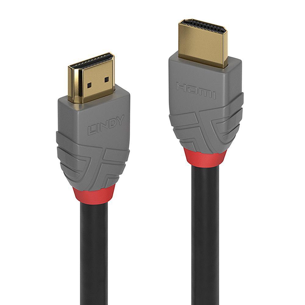 Lindy 36960 cavo HDMI 0,3 m HDMI tipo A [Standard] Nero (0.3M HIGH SPEED HDMI CABLE - ANTHRA LINE)