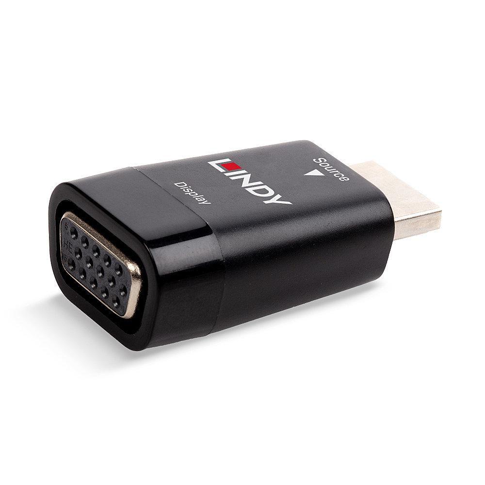 ADATTATORE LINDY HDMI TO VGA, M/F, NERO, 38194