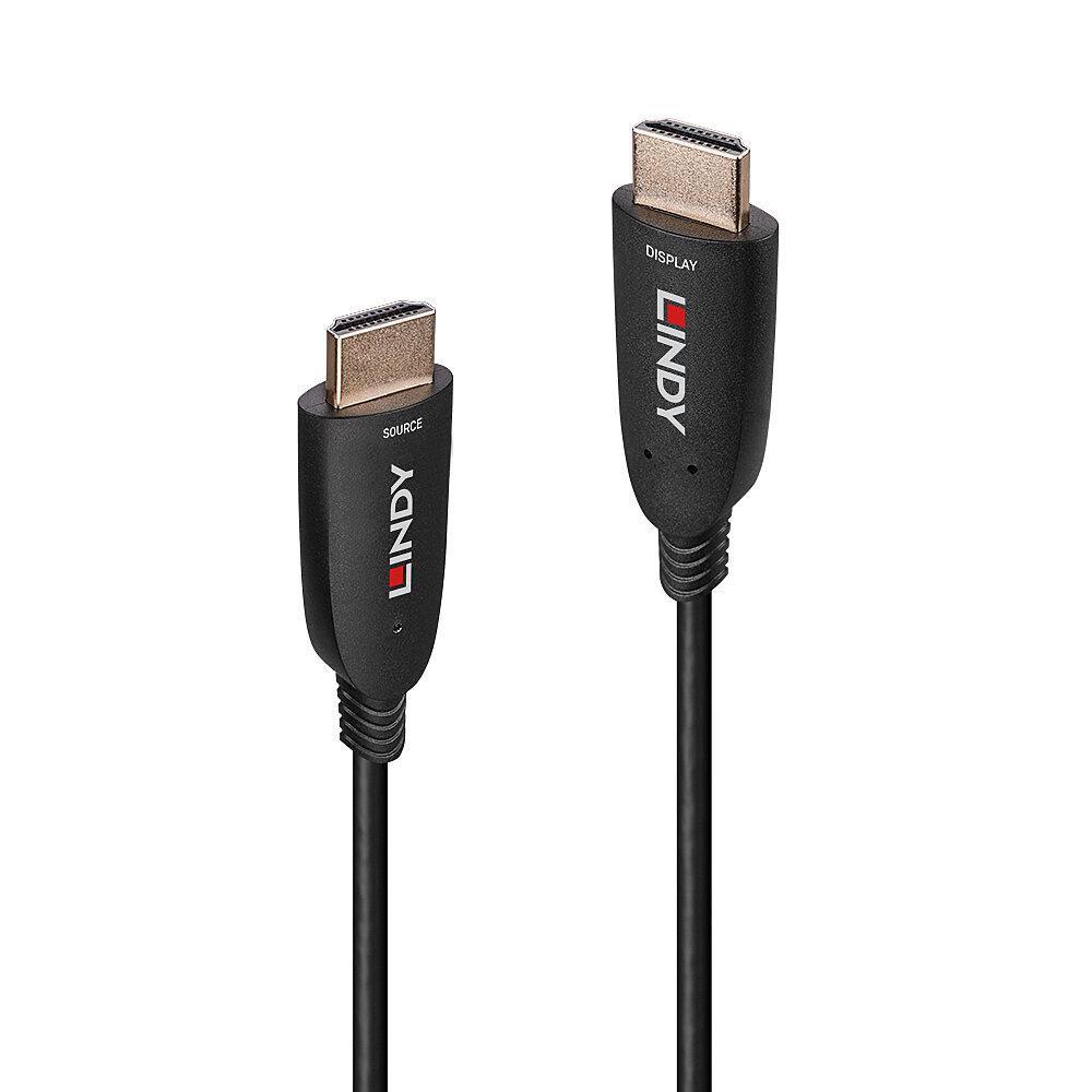 Lindy 38513 cavo HDMI 30 m HDMI tipo A [Standard] Nero (30M FIBRE OPTIC HYBRID HDMI - 8K60 CABLE)