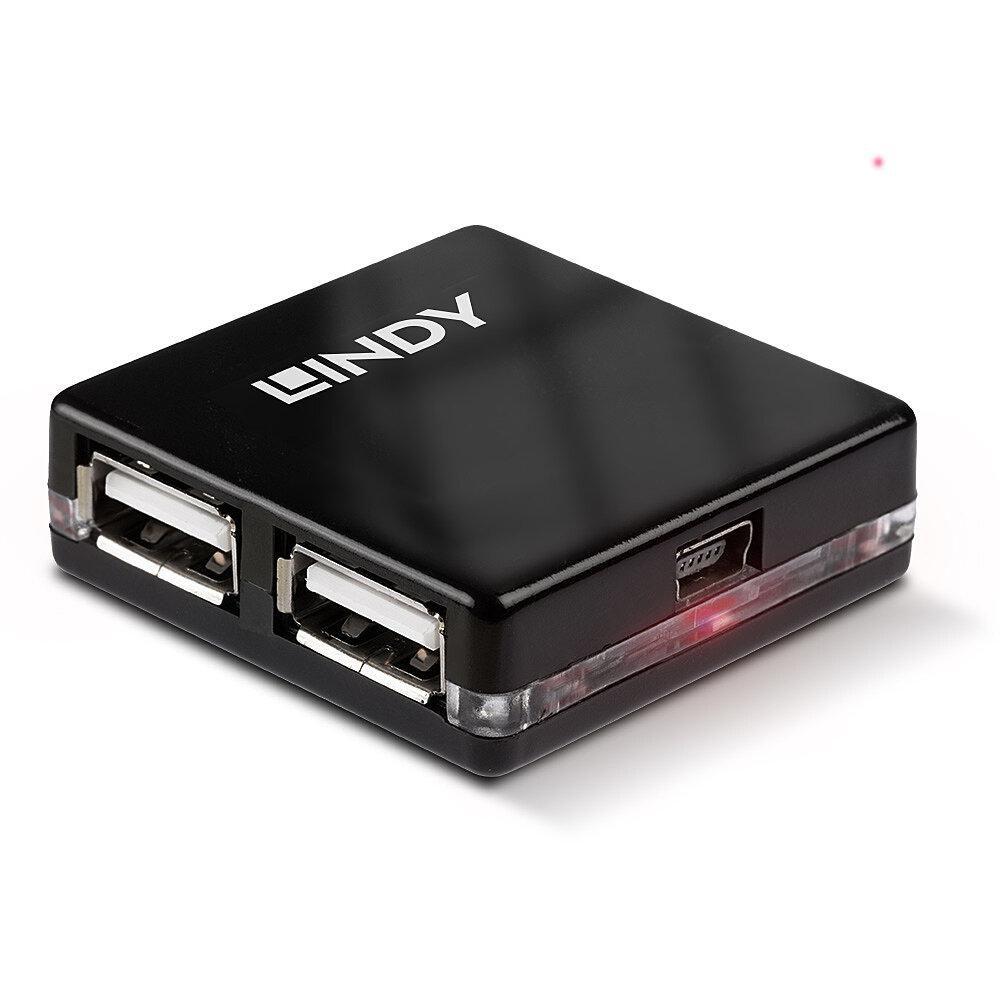 HUB MINI LINDY USB 2.0 4 PORTE