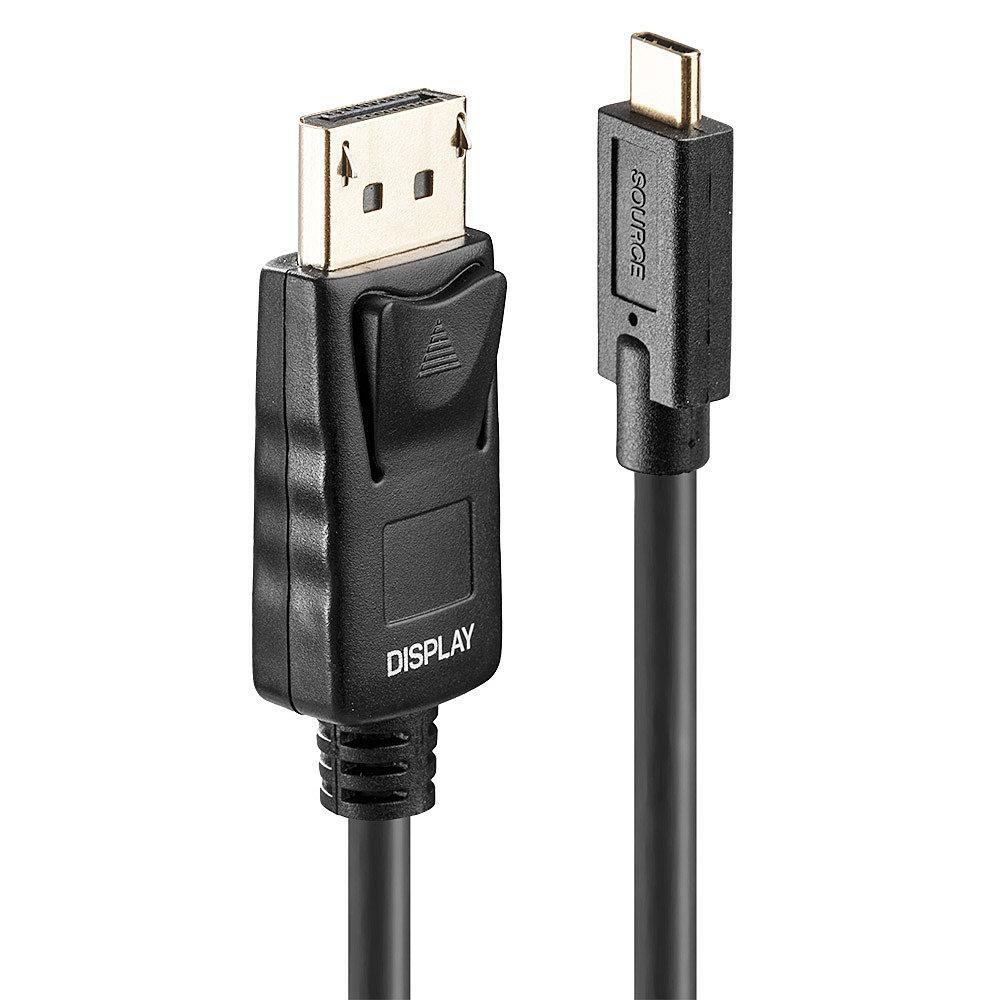 Lindy 43305 cavo e adattatore video 5 m USB tipo-C DisplayPort Nero (5M Usb Type C To Dp Adapter - Cable With Hdr - Warranty: 2