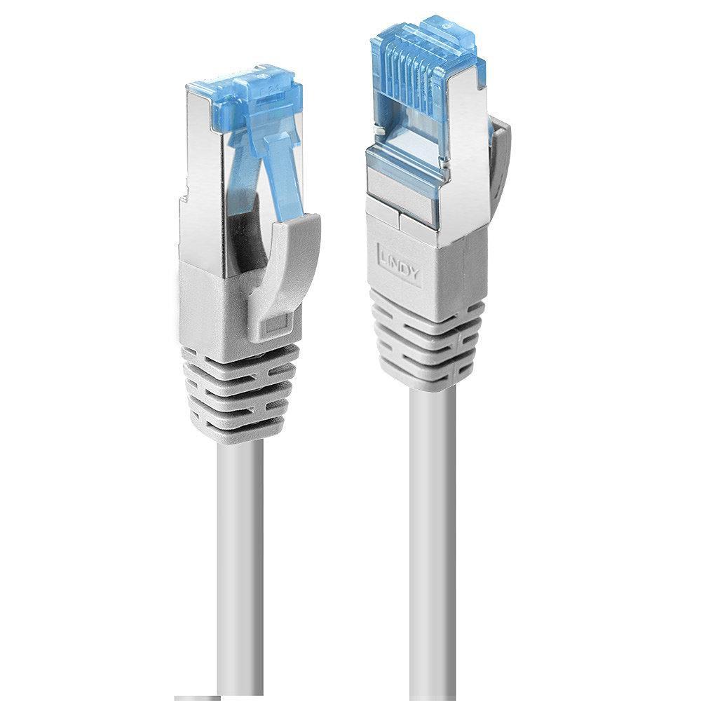 Lindy 47132 cavo di rete Grigio 1 m Cat6a S/FTP [S-STP] (1M Cat.6A S/Ftp Lszh Cable, - Grey - Warranty: 120M)