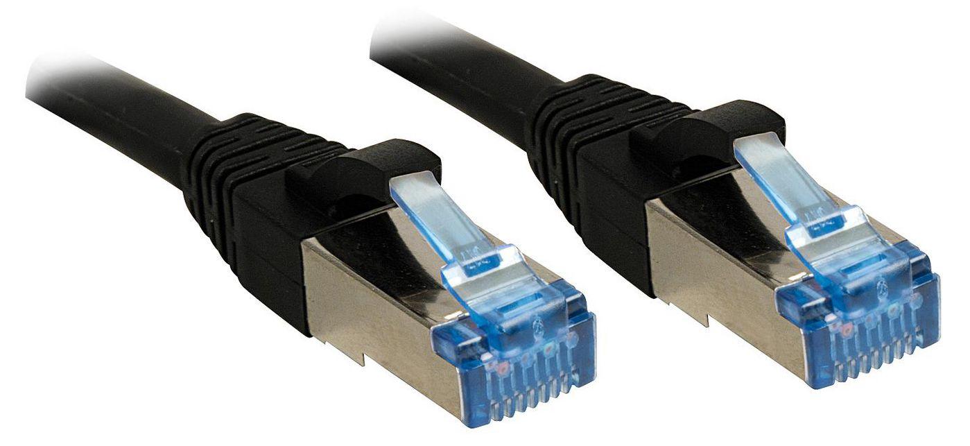 Lindy 3m Cat.6A S/FTP cavo di rete Nero Cat6a S/FTP [S-STP] (Lindy patchkabel - 3 m - sort)