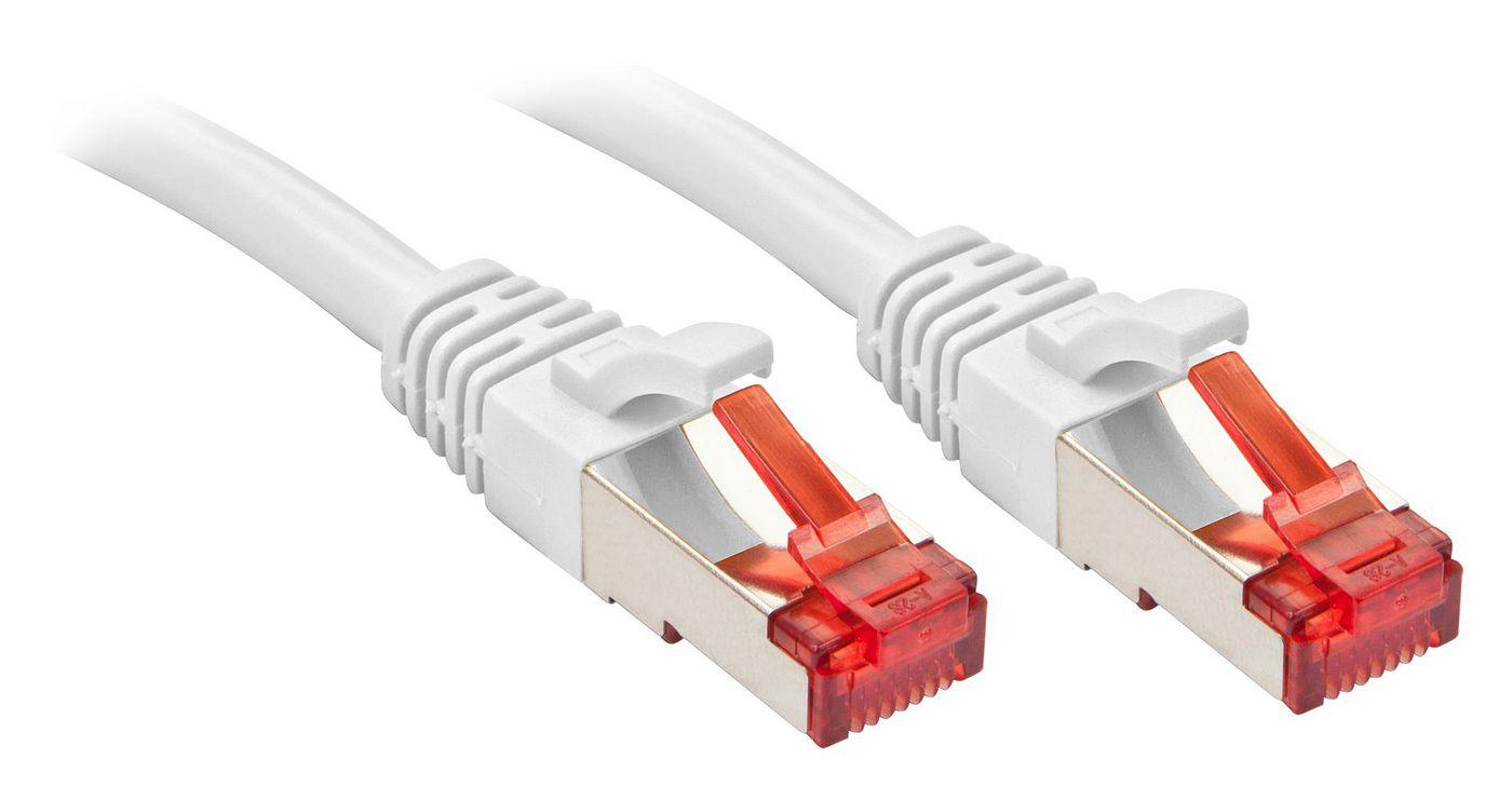 Lindy Cat.6 S/FTP 0.5m cavo di rete Bianco 0,5 m Cat6 S/FTP [S-STP] (Cat.6 S/Ftp 0.5M Networking - Cable White Cat6 S/Ftp - [S-