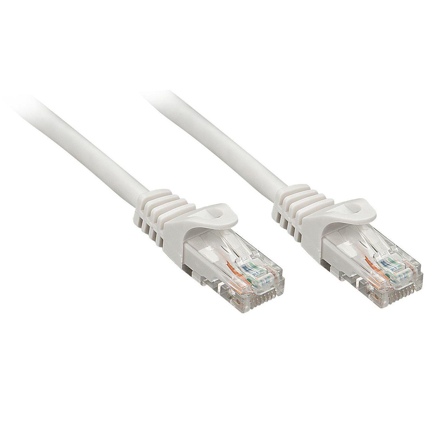 Cavo di rete Cat.6 UTP, 5m Grigio - Connettore RJ45 non schermato con salva connettore