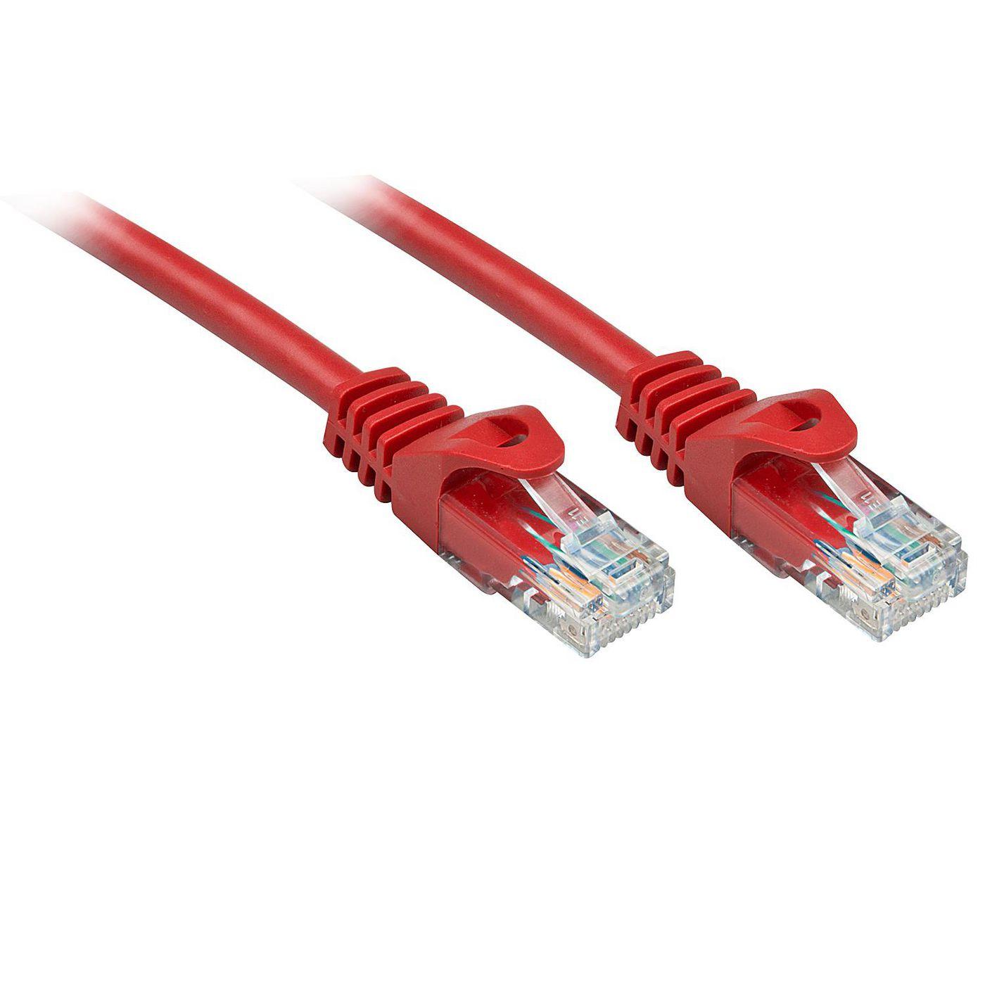 LINDY CAVO DI RETE CAT 6 U/UTP ROSSO 5M