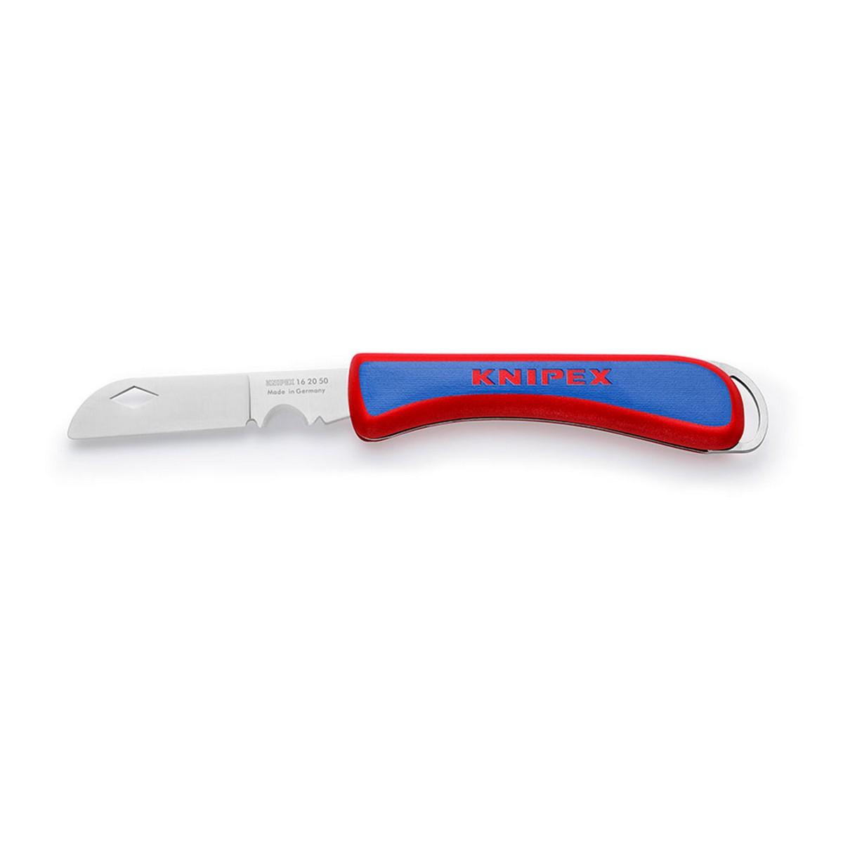 Coltello pieghevole da elettricista KNIPEX, pacchetto self-service