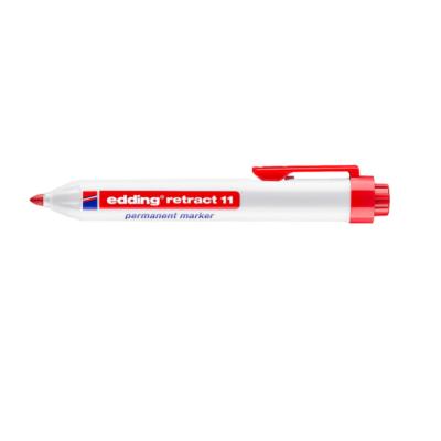 edding 11 Retract Permanent Marker Red Box of 10