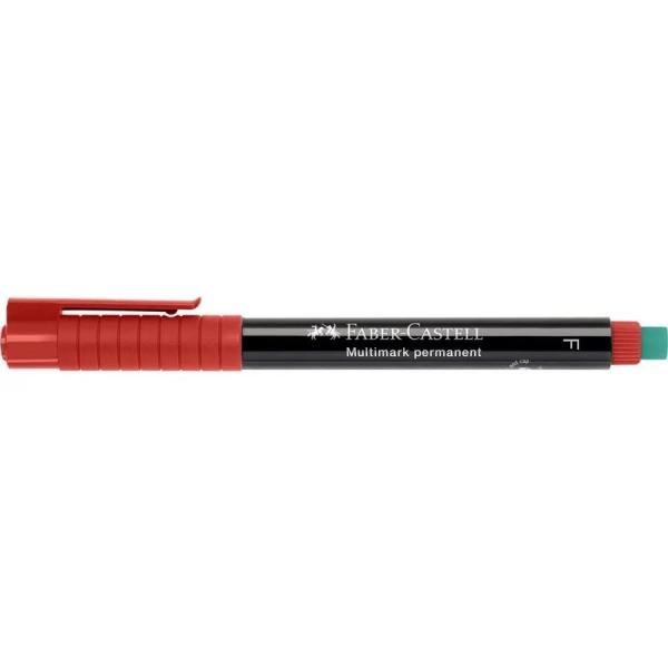 Faber -castell multimark marker permanente - larghezza della corsa da 0,6 mm - gomma gomma integrata - resistenti alla luce e a