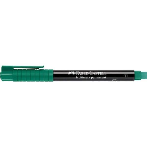 Faber -castell multimark marker permanente - larghezza della corsa da 0,6 mm - gomma integrata - resistente alla luce e all'acq