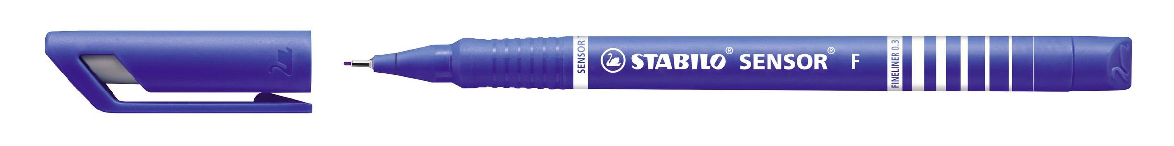 STABILO SENSOR fine penna tecnica Blu 1 pz (STABILO SENSOR Fine liner Pen 0.3mm Line Blue [Pack 10] 189/41)