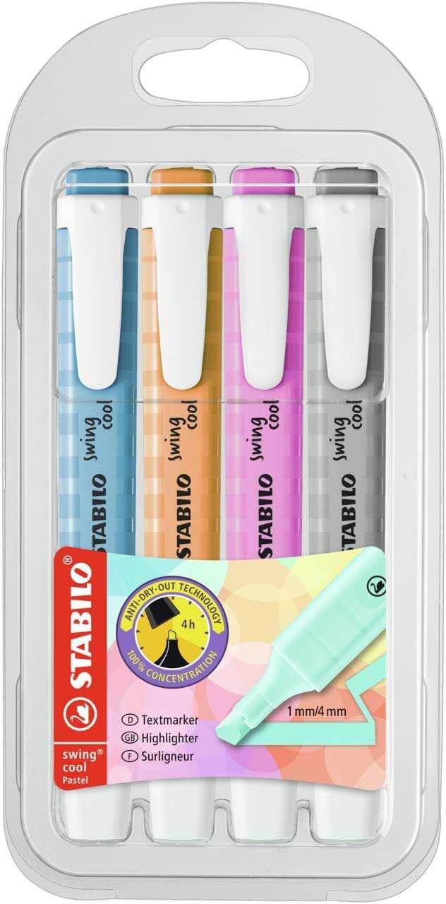 STABILO swing cool Pastel evidenziatore 8 pz Punta smussata Multicolore