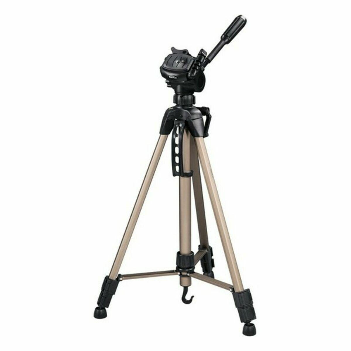 Hama Treppiedi Star 61, argento [60 - 153 cm], testa 3D con sgancio rapido,gambe in 3 sezioni, borsa per trasporto (Star 61 Tri