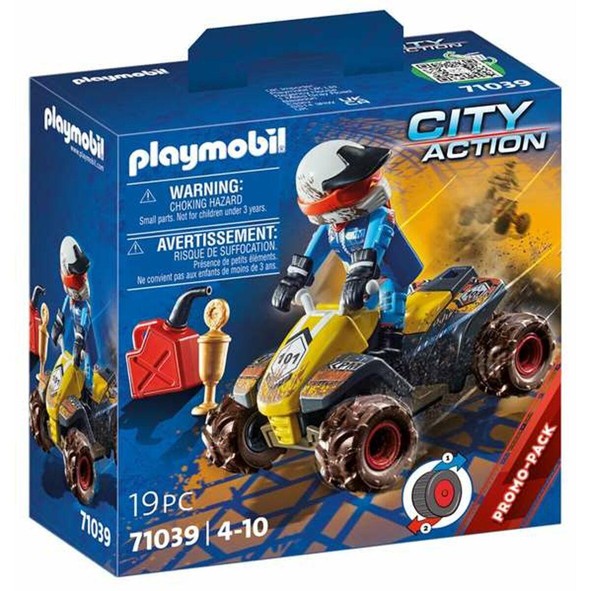 Playset Playmobil City Action Offroad Quad 19 Pezzi 71039