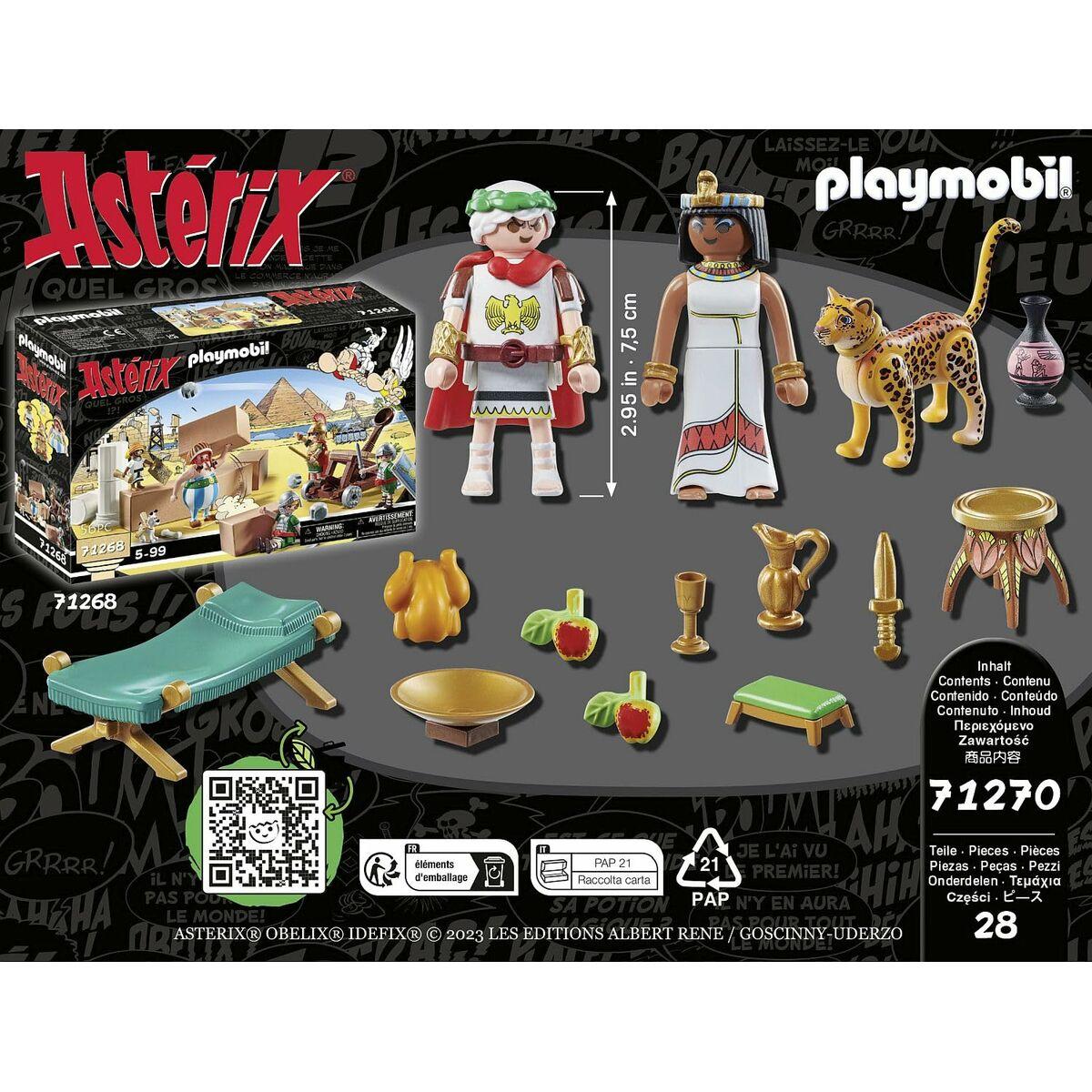 Playset Playmobil 71270 - Asterix: CÃƒÂ©sar and Cleopatra 28 Pezzi