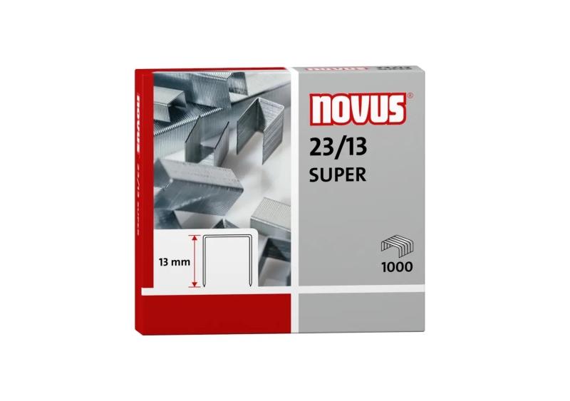 NOVUS 23/13 Super Scatola da 1000 graffette 23/13 Zincata per i massimi livelli