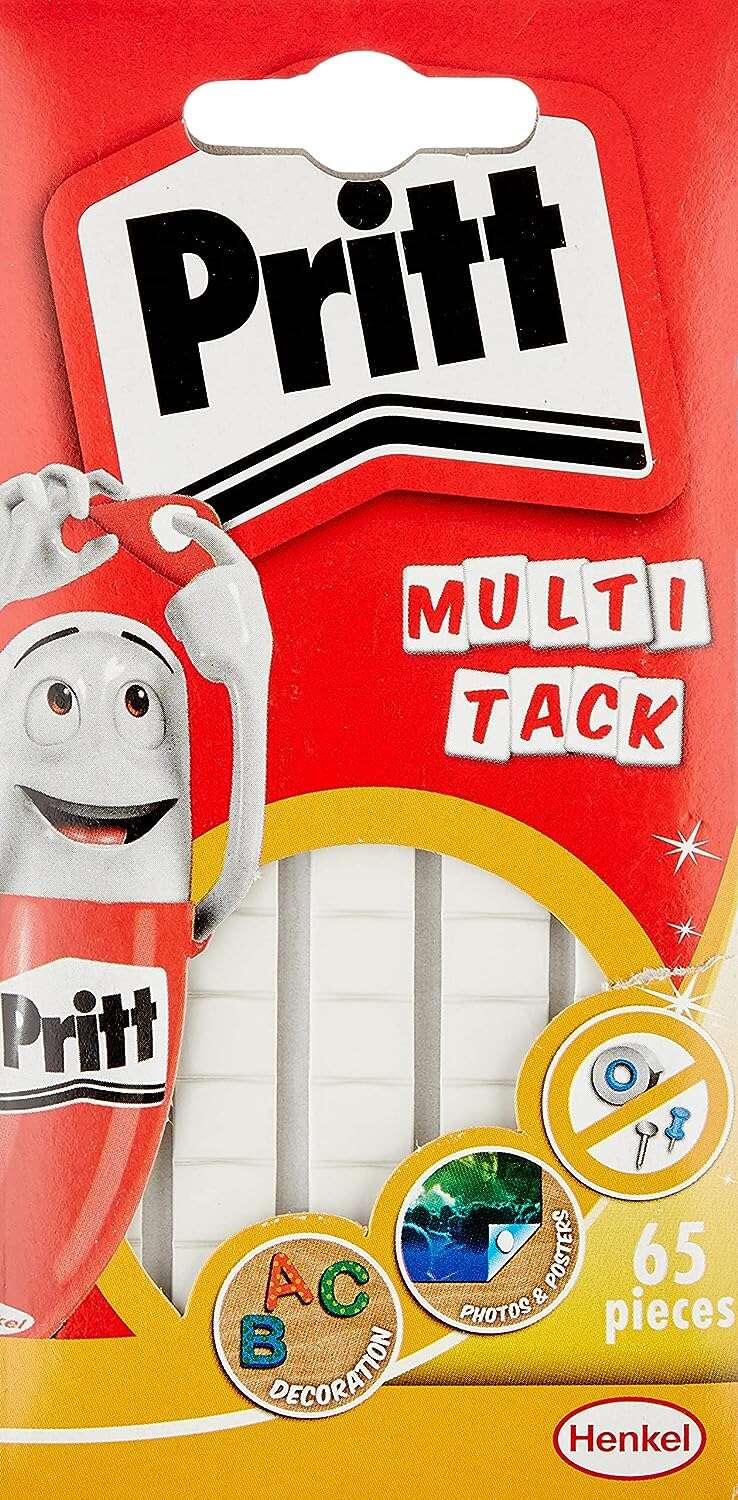 Confezione multitack Pritt da 65 pezzi di mastice adesivo bianco: forte, pulito e rimovibile