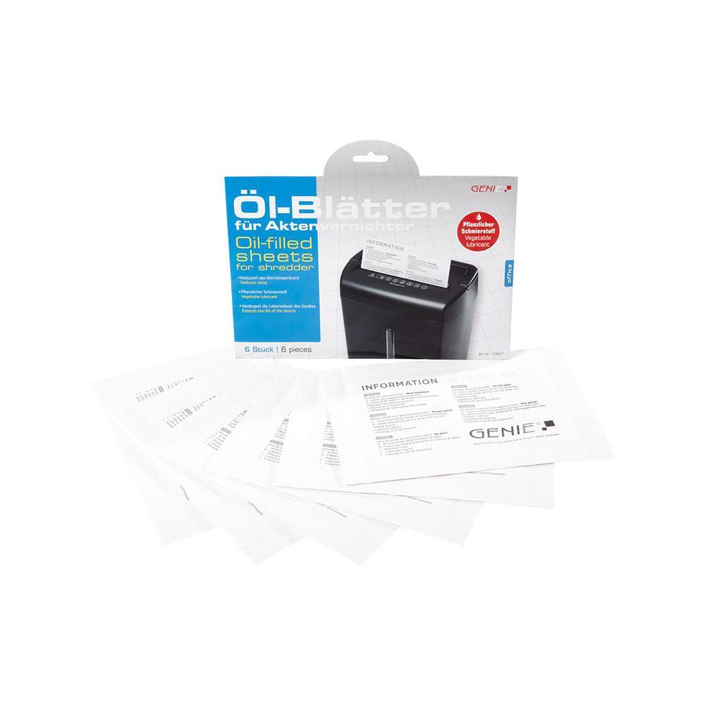 Genie 12627 accessorio per tritadocumenti 6 pz Fogli lubrificanti (Paper Shredder Accessory 6 - Pc[S] Lubricant Sheets - Warran