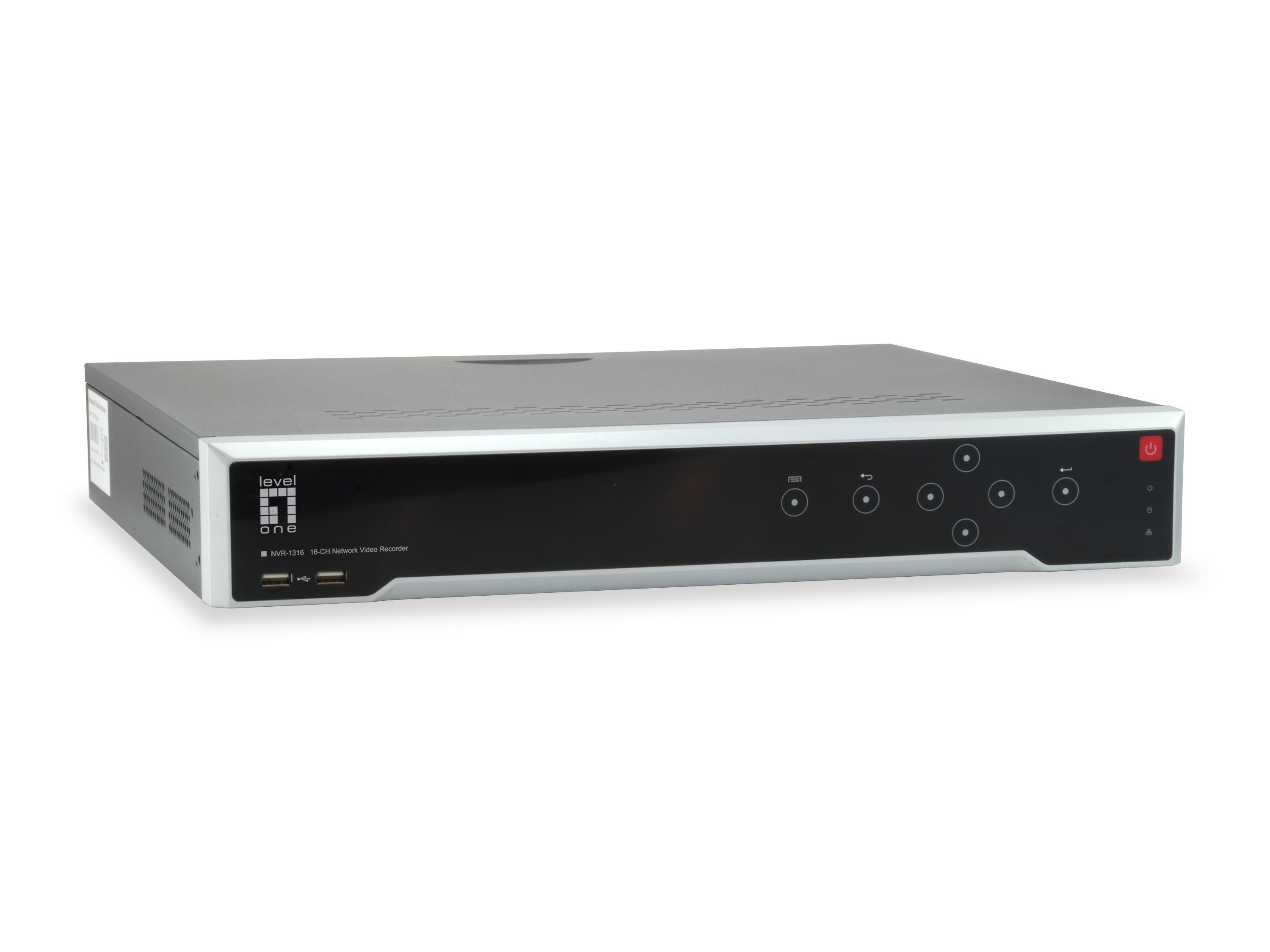 LevelOne NVR-1316 Videoregistratore di rete (NVR) Nero