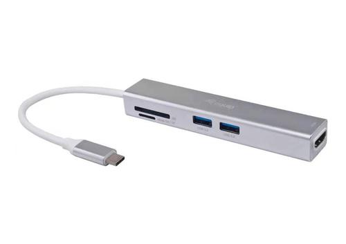 Equip Adattatore multifunzione USB-C 5 in 1 HDMI USB 3.2 Gen 1 TF/Micro SD (133480)