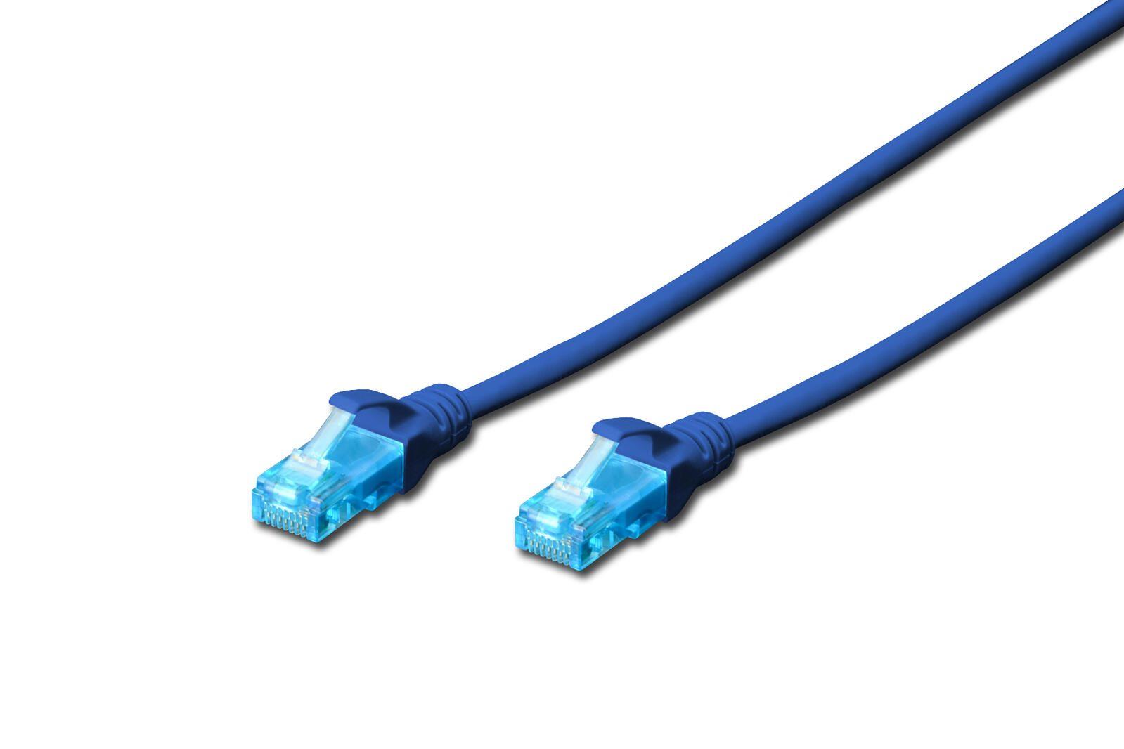 Cavo patch DIGITUS da RJ-45 (M) a RJ-45 (M) 5 m rame U/UTP Cat 5e blu (DK-1511-050/B)