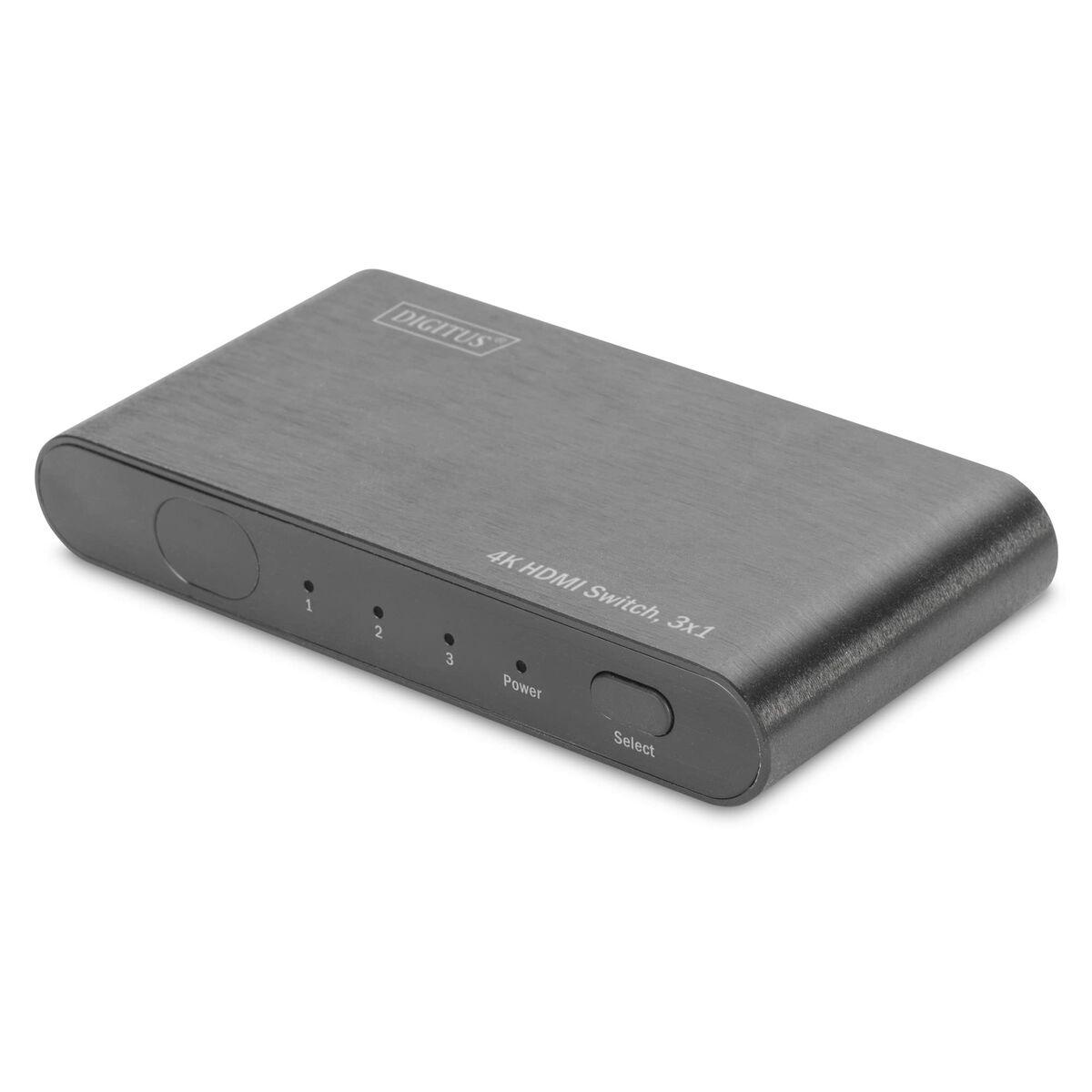 4K Highspeed HDMI 2.0 Switch - 3x1 UHD 4K/2K@60Hz - Full 3D - Aluminum housing,