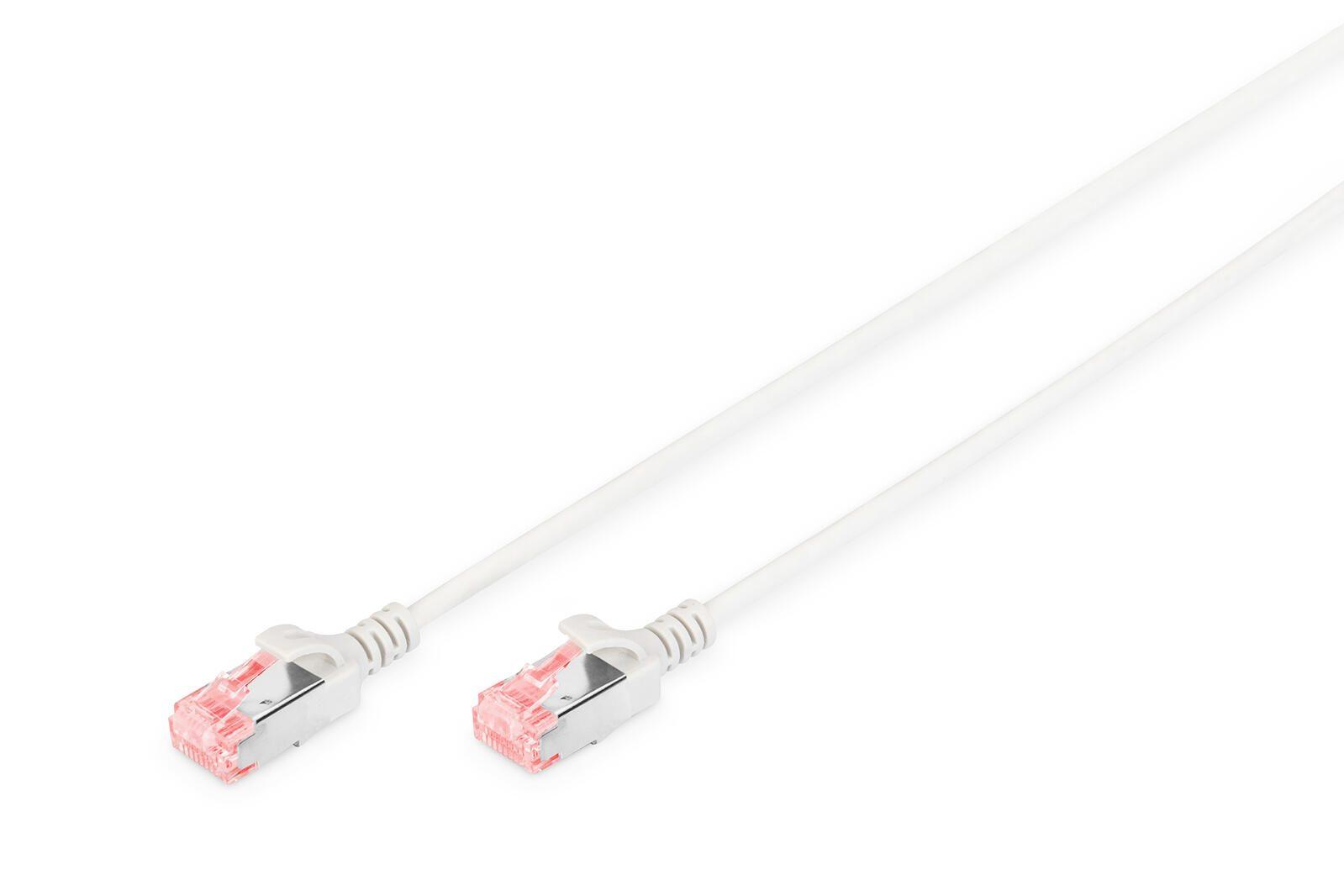 Digito Patch Cable Slim RJ-45 (M) a RJ-45 (M) 0,5 m di rame U/FTP Cat 6 Grey (DK-1624-005S))