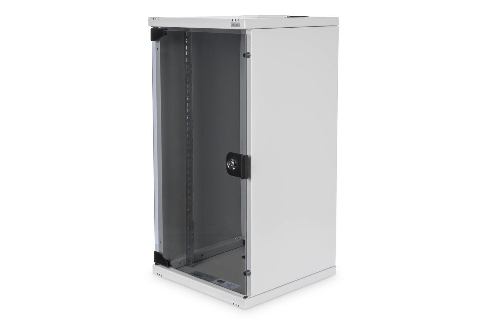 12U wall mounting cabinet 592x312x300 mm - Grey